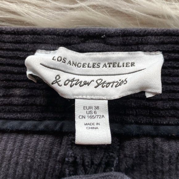 & Other Stories Straight Leg Los Angeles Atelier Corduroy Pants 6 - Picture 9 of 9